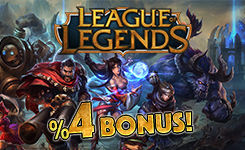 LoL RP %2 Yerine %4 Bonus Hediyeli!