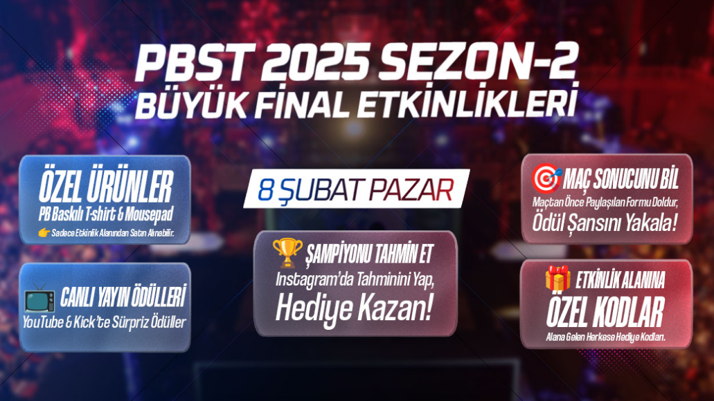 PBST 2025 BÜYÜK FİNALİ 8 ŞUBAT'TA ANKARA'DA!